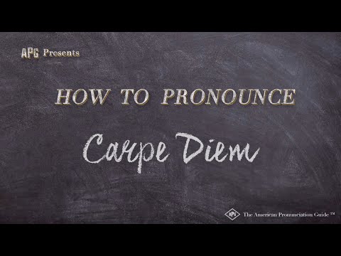 How To Pronounce Carpe Diem