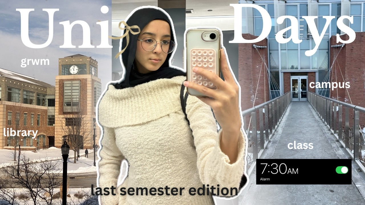 Насыщенный день в университете из жизни девушки в хиджабе 🌨️📚💕|| Дневники студента (24)