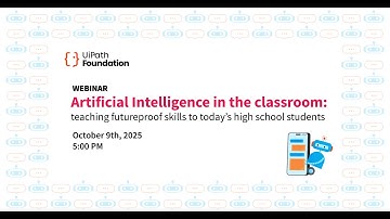 Webinar "AI in the classroom: teaching futureproof skills to today
