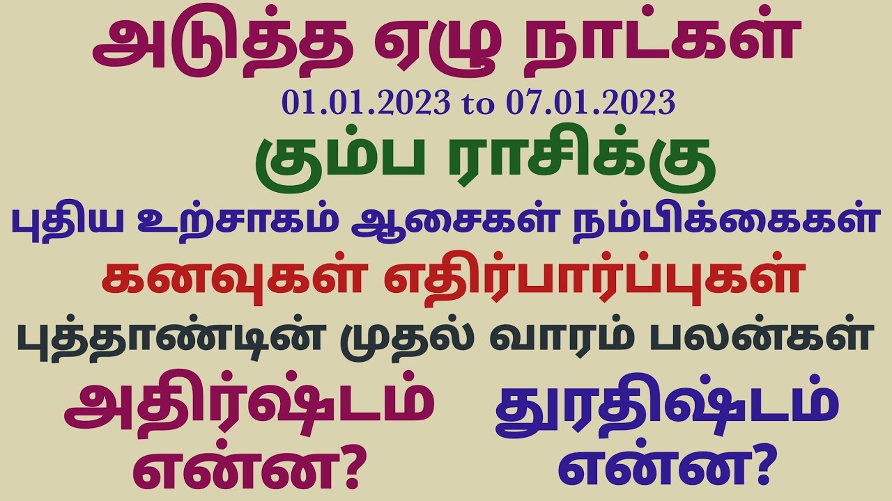 vara-rasi-palan-2023-in-tamil-kumbam-kumbha-rasi-weekly-horoscope-tamil