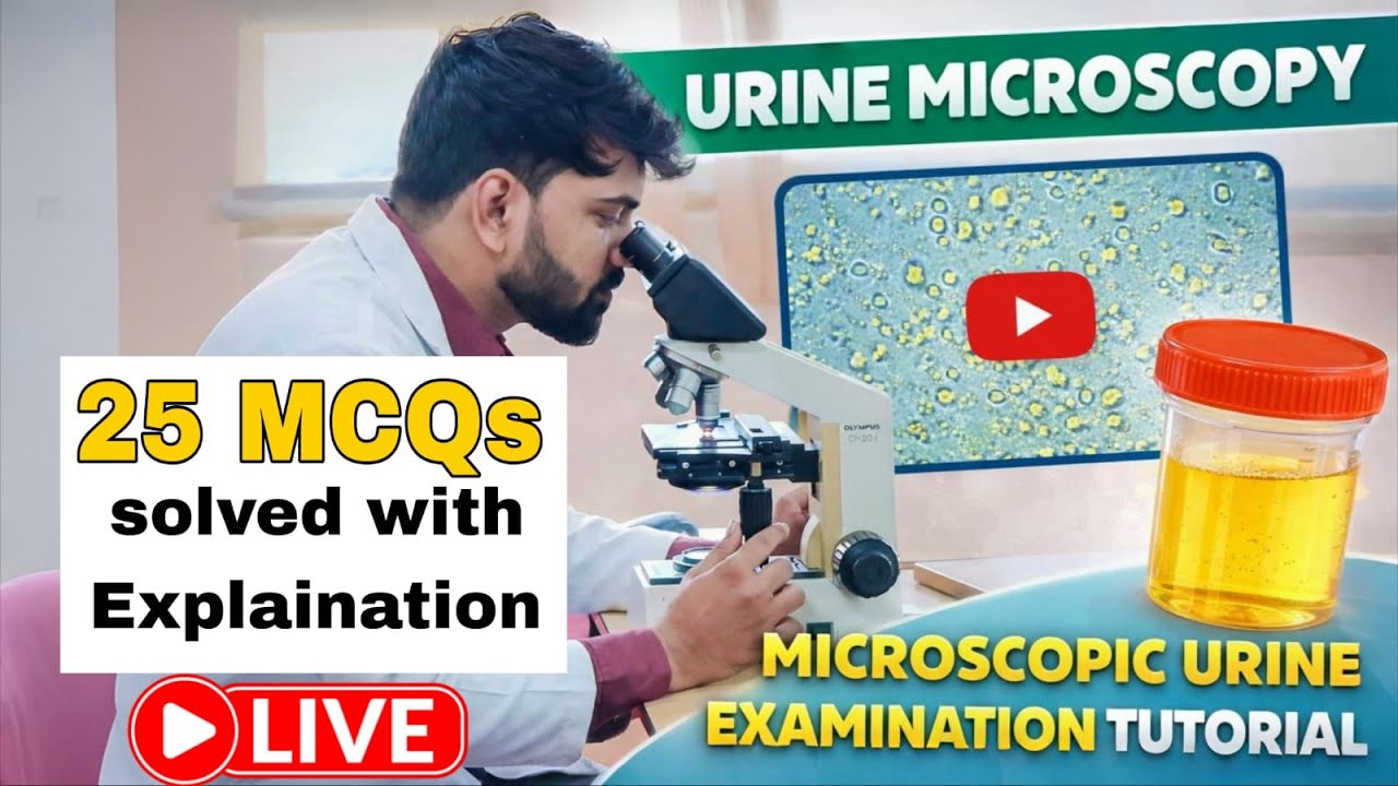Urine chemical examination 25 mcqs solved live
