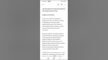 Dassault Systemes Freshers Off Campus