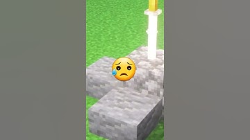 How to Build a SWORD STUCK IN STONE in Minecraft! #Shorts #minecarft #mcpe #short #viral