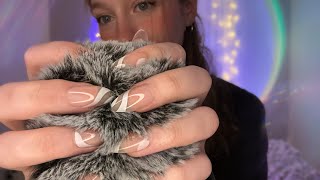 ASMR | Brain Massage (fluffy mic scratching, massaging, plucking…etc)