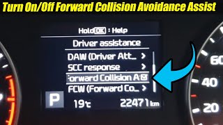 Kia Cerato 2019: How to Turn On/Off Forward Collision Avoidance Assist