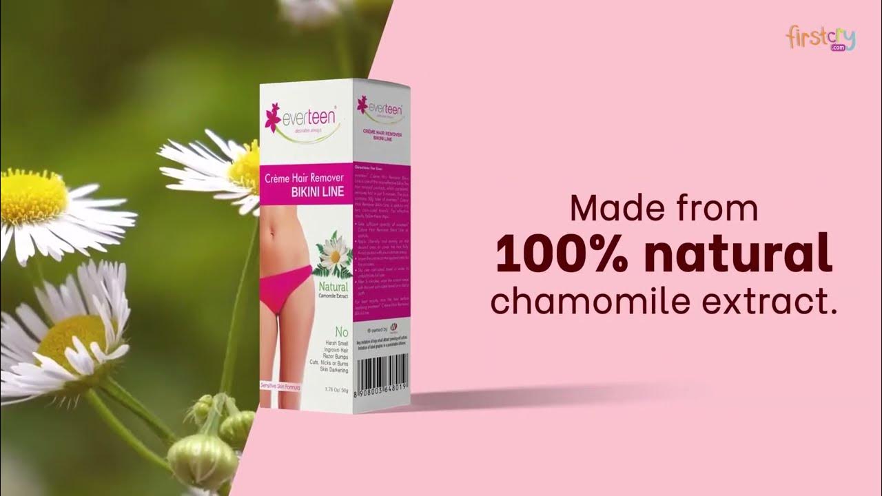 Buy everteen NATURAL Hair Removal Cream with Chamomile for Bikini