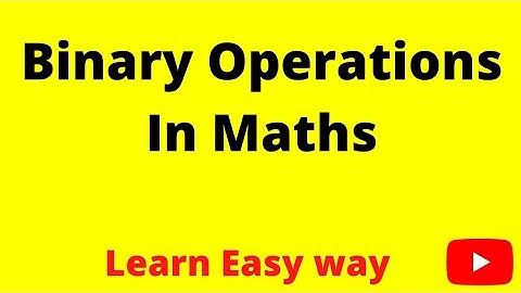 Binary Operations || In Maths || Group theory || Hindi,Urdu || #binaryoperation #binaryoperations