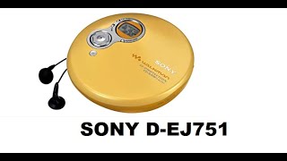 Review of Sony Walkman D-EJ751 CD.