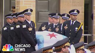 Luis Huesca's funeral: Friends and family remember Chicago police officer killed in the line of duty