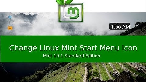 How to change linux mint start menu icon to a smarter one