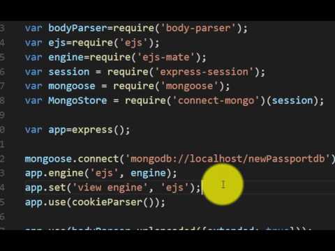 node.js شرح عربي lab 19 login