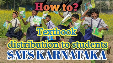 Textbook distribution to students on SATS ONLINE