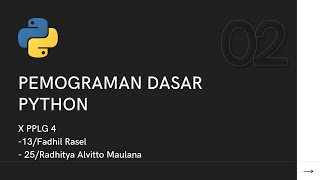 Dasar Pemograman python _Materi Fungsi dan Materi Perulangan(Looping)(Part 2)