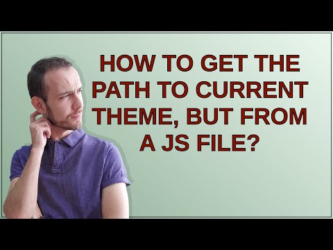 Wordpress: How to get the path to current theme, but from a JS file?