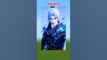 xiao yan Pixel Logo Evolution | 1/8 Bits to 64 Bits | Minecraft Pixel Art