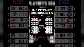 NBA Playoffs Bracket SHOCKER! May 1 Update 😱#nbashorts #nba #basketball #usa #shorts #viralvideo#usa