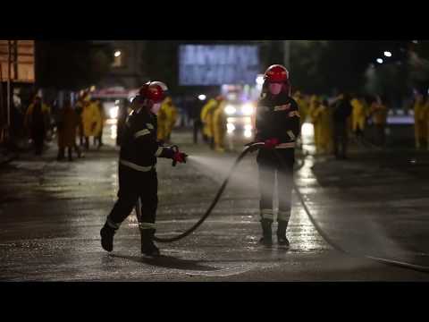 ზუგდიდში სადეზინფექციო საშუალებებით ქუჩების დამუშავება მიმდინარეო