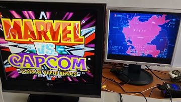 LG Flatron M1921A + Mister FPGA (CPS2)  Marvel vs. Capcom: Clash of Super Heroes