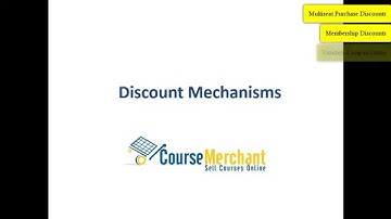 ECommerce for Moodle, Totara, Joule, Brightspace & Kallidus courses: Discount methods