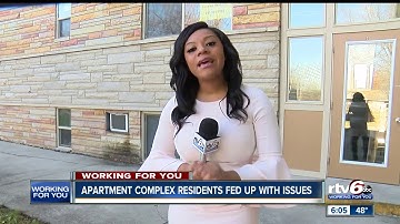 Apartment complex residents fed up with issues
