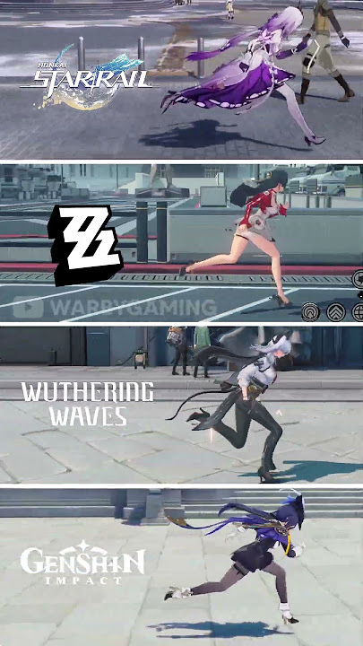 Running Physics | Honkai Star Rail vs ZZZ vs Wuthering Waves vs Genshin Impact