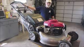 A Newer Honda Mower with Governor Issues.