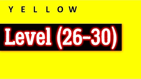 Yellow Level 26 27 28 29 30 by Bart Bonte Android iOS