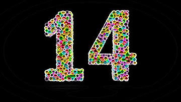 Learn Number 14 on 3d Color Balls | Sparta Neon Outline Effects (sponsored by preview2effects)