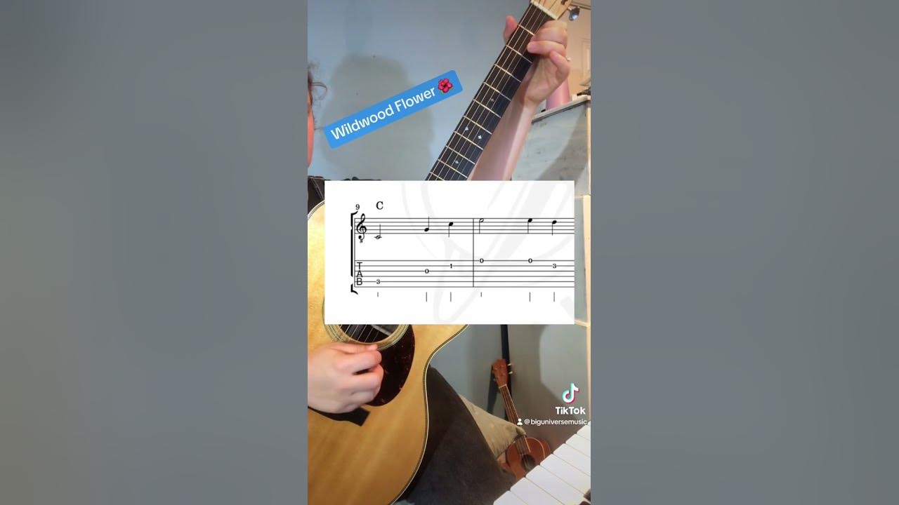 Wildwood Flower 🌸 Tab in comments! #easyguitar #guitartutorial #guitarlesson