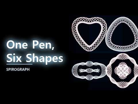 Satisfying Spirograph Art — 6 Shapes in 8 Minutes