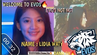 BRAND AMBASSADOR EVOS ESPORTS🔥 || EVOS NOT NOT LIDIA WATY