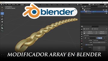 Aplicando el modificador Array en Blender