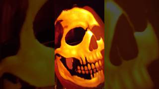 Skull Foam Pumpkin Carving - Free Stencil (pt2)