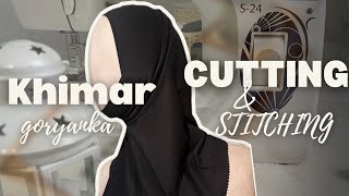 Химар горянка крой и пошив /khimar goryanka cutting and stitching