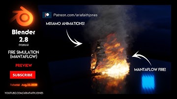 Blender 2.8 | How to make a Fire and smoke Tornado | Mantaflow Simulation | 4K PREVIEW