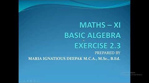 11TH MATHS EX 2.3