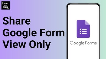 How to Make Google Form Public but Not Editable ?
