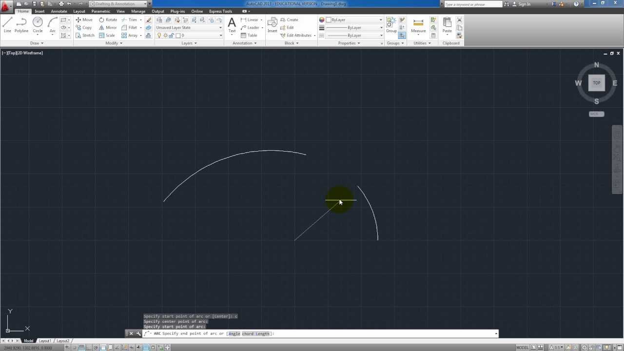 PDAC - Tutorial do Comando Arc no AutoCAD - YouTube