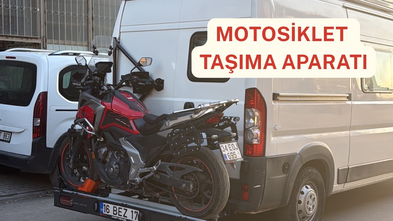 MOTOSİKLET TAŞIMA APARATI MONTAJI PROFF TREYLER / NC750'Yİ KARAVAN ARKASINDA TAŞIMAK