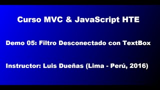 Curso MVC & JavaScript HTE - Demo 05