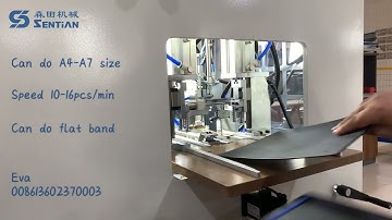 WY300E Elastic band fixing machine/diary book making/notebook band pasting machine - Sentian Machine
