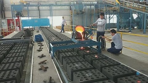 China fully automatic horizontal parting flaskless green sand foundry moulding machine