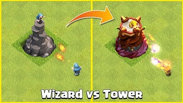 Every Level Wizard vs Wizard Tower | Clash of Clans