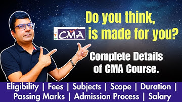 CMA course in details | Eligibility, Fees, Salary, Duration | By CA CMA Santosh Kumar Sir