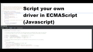 Driver scripting within PiDome Server with real time updates utilizing Java Nashorn