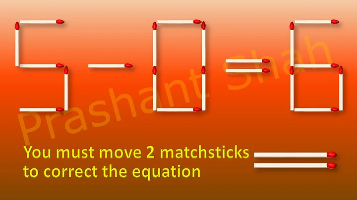 Matchstick Puzzle 5-0=6