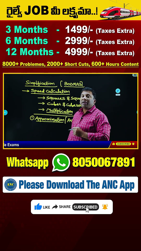 SIMPLIFICATIONS (సూక్ష్మీకరణ) shortcuts 2 Anil Nair Sir