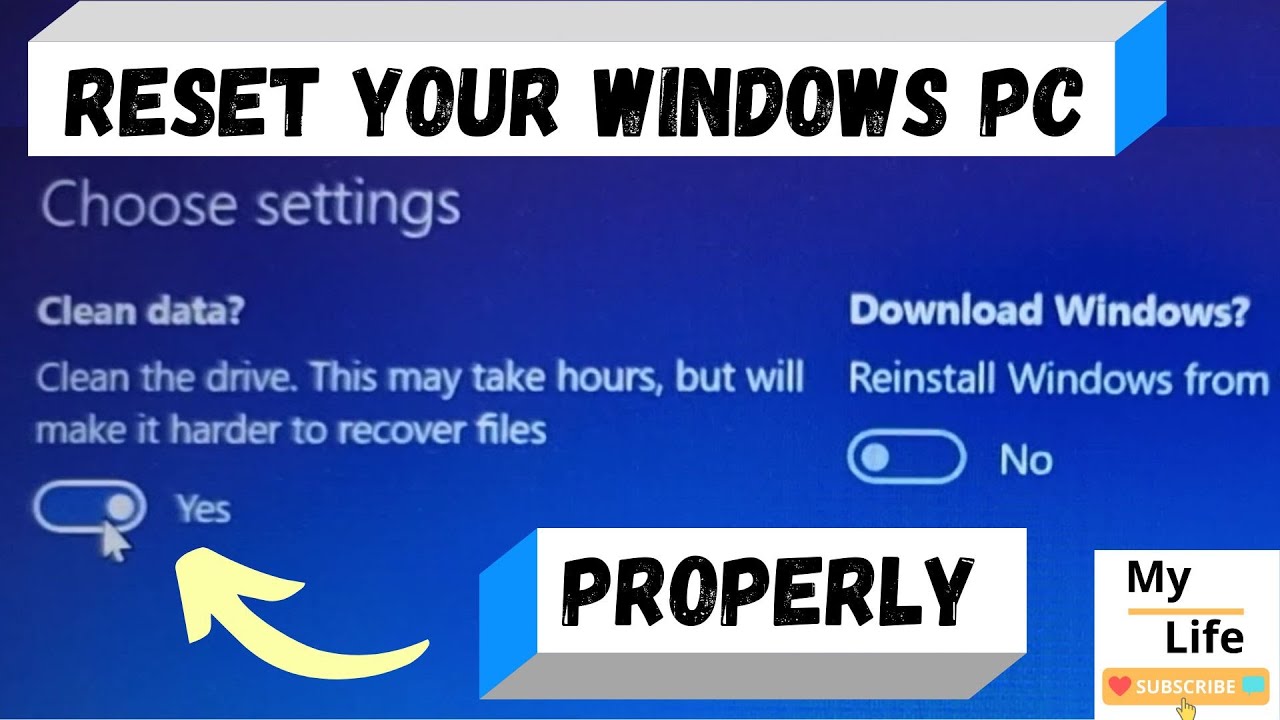 How to reset a Windows 11 PC and Clean the Drive The Best Complete ...