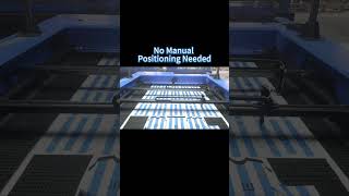 Double Heads Laser Cutting Machine with Big Vision System Automatic camera recognition .