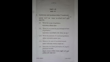 4th Semester  Education Honours||Guidance & counselling Question Paper 2023 || Important Question !